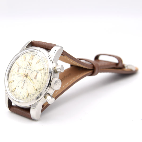 19 lop59 Omega Classic & beautiful dress Chronograph seamaster model ref 2907 with fantastic original dial - Bracelet & Strap