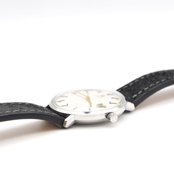 1968 Omega Deville steel Automatic all original satin Dial date Model 166.033 Mint condition