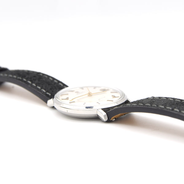 1968 Omega Deville steel Automatic all original satin Dial date Model 166.033 Mint condition