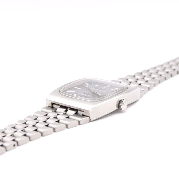 1974 Omega Constellation Chronometer Wristwatch Model 168.0058 Rare sunburst Grey Dial in Stainless Steel