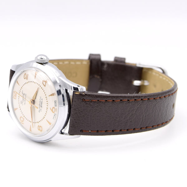 1950s Regent Swiss NOS unused automatic classic watch with attractive Concentric dial unisex