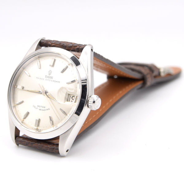 1965 Tudor Prince Oysterdate Model 7966 - Stunning Original Silver Dial with Alpha Hands