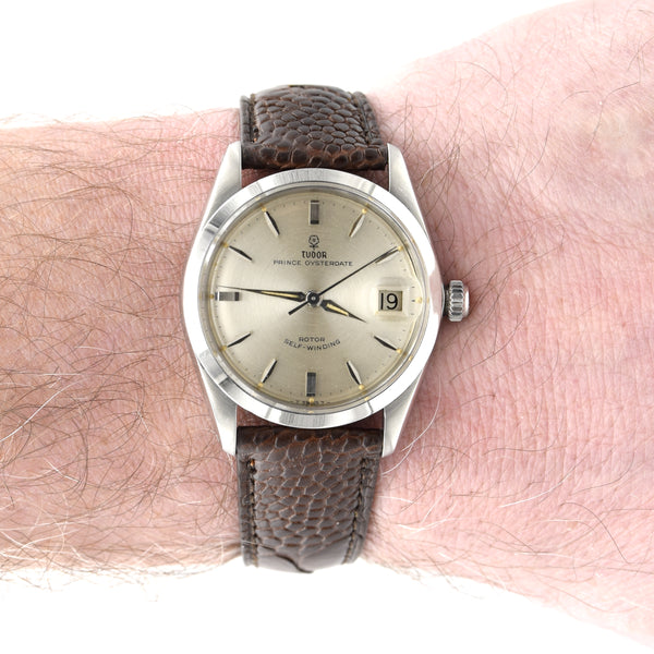1965 Tudor Prince Oysterdate Model 7966 - Stunning Original Silver Dial with Alpha Hands