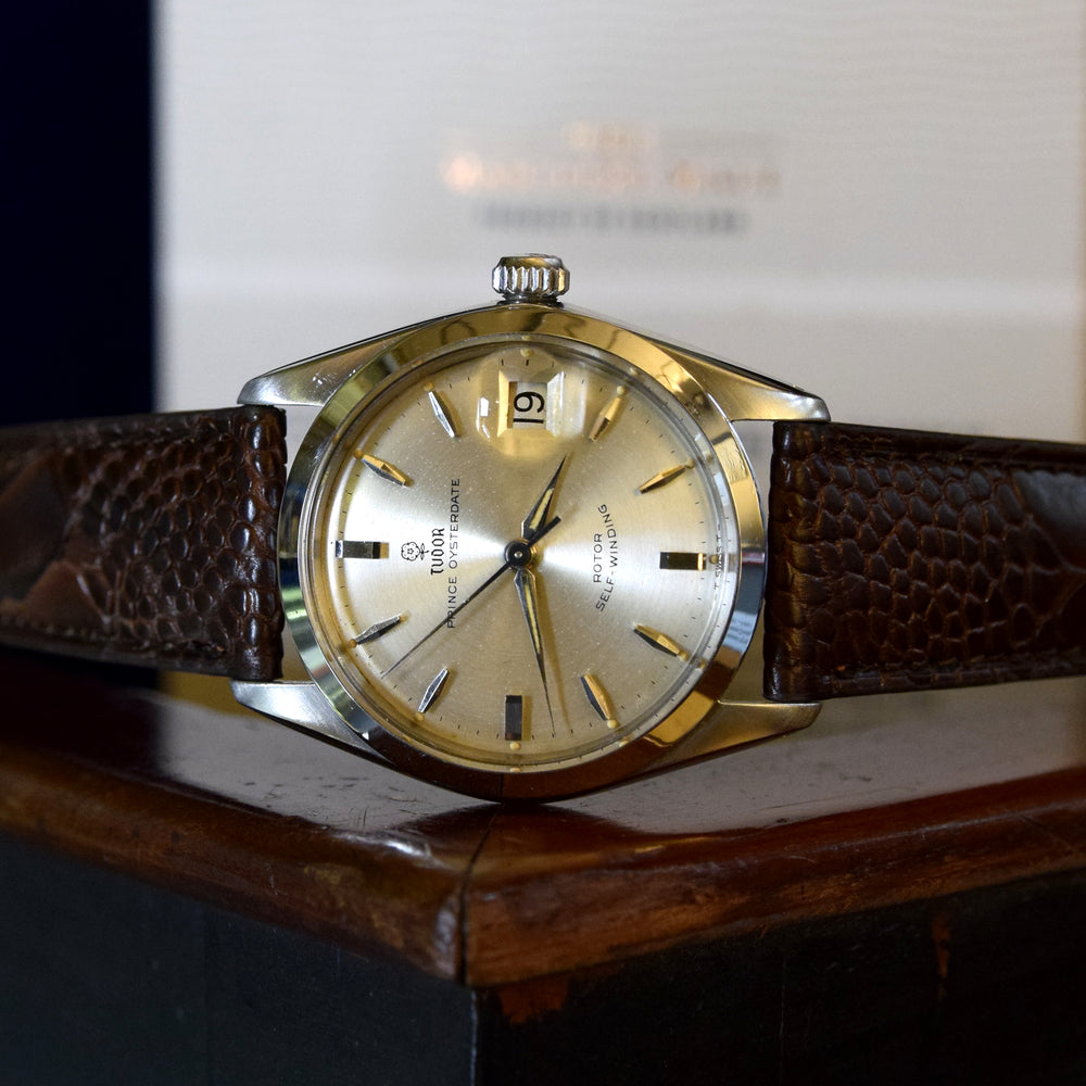 1965 Tudor Prince Oysterdate Model 7966 - Stunning Original Silver Dial with Alpha Hands
