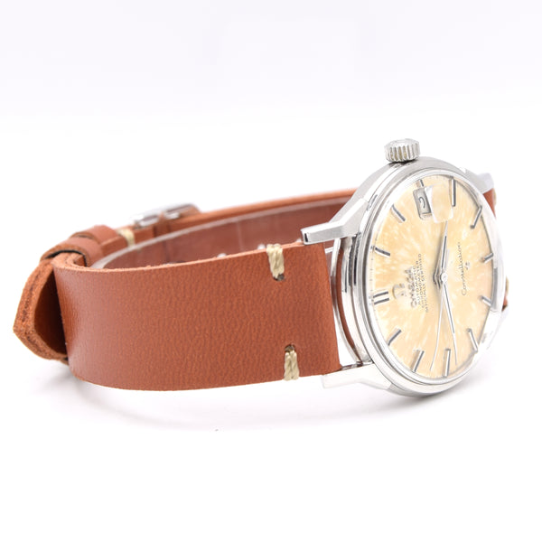 1966 Omega Constellation Date Automatic Chronometer with Dog Leg Lugs onyx batons Model 168.005 in Stainless Steel