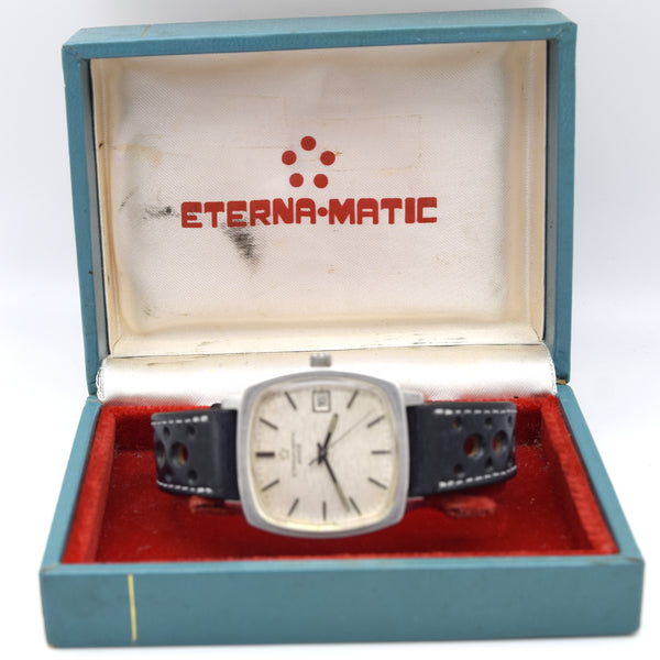1971 Eterna-Matic 2002 Automatic – Ref. 111T with Box & Buckle Unusual Alpine Camo / Mosaic dial
