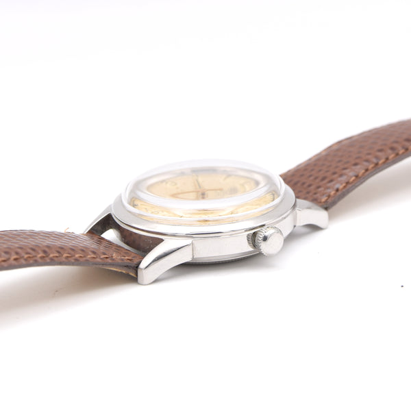 1948 Tudor Oyster 4540 Shock-Resisting 'Explorer dial' Steel Wristwatch 34mm All original patina