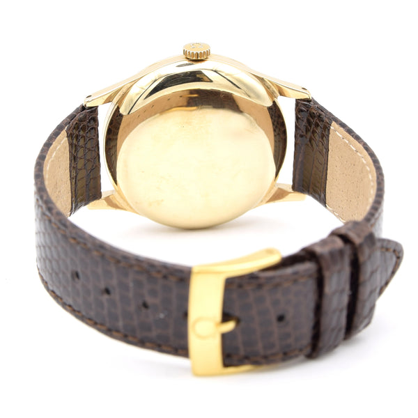 1947 Omega Dress Watch in Solid 9ct Gold English Case stunning dial all original caliber 283
