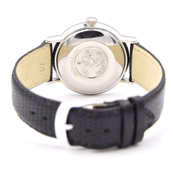 1963 Omega Automatic Seamaster De Ville Date Model 166.020 Wristwatch with Linen Dial - Hippocampus
