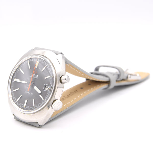 1969 Omega Chronostop Genéve Date Model 146.009 Grey Sloped Dial in Stainless Steel 920