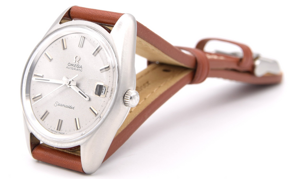 1969 Omega Seamaster Automatic watch with striking 'Sparkle' original dial with Date Model 166.067