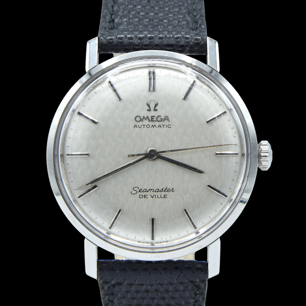 1964 Omega Seamaster steel Automatic all original onyx Hammered / Fish-scale Dial Model 165.020 Cal 552 monocoque case