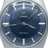 1970 Omega Geneve Model 135.041 Manual Wind with Rare Fixo-Flex Bracelet & electric blue dial
