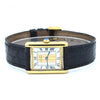 1990s Cartier Must De Tank with Rare "Trinity" Tri-Colour Dial in Vermeil 925 Sterling Silver Gilt with Box and Buckle