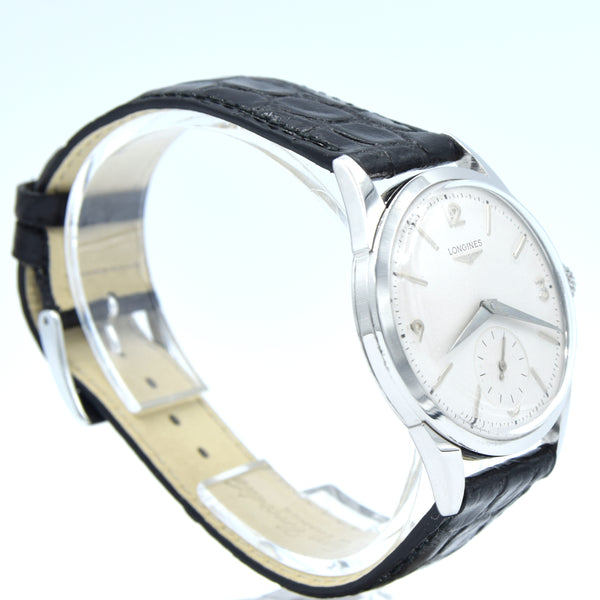 1956 Longines classic Manual Wind Wristwatch Model 6666 fully restored with renown Cal 12.68z