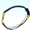 1970s Cartier Ladies Tank 925 Sterling Silver Gilt Vermeil Mechanical Manual Wind with rare black Roman Dial