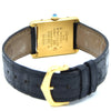 1990s Cartier Must De Tank with Rare "Trinity" Tri-Colour Dial in Vermeil 925 Sterling Silver Gilt with Box and Buckle