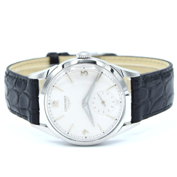 1956 Longines classic Manual Wind Wristwatch Model 6666 fully restored with renown Cal 12.68z