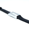 1990s Alfred Dunhill 'Facet' swiss Mechanical Wristwatch with silvered Dial on leather + Buckle & Box