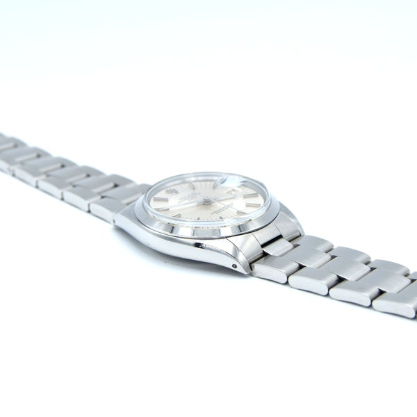 1971 Rolex Oyster Perpetual Date Model 1500 with Rare satin Silver