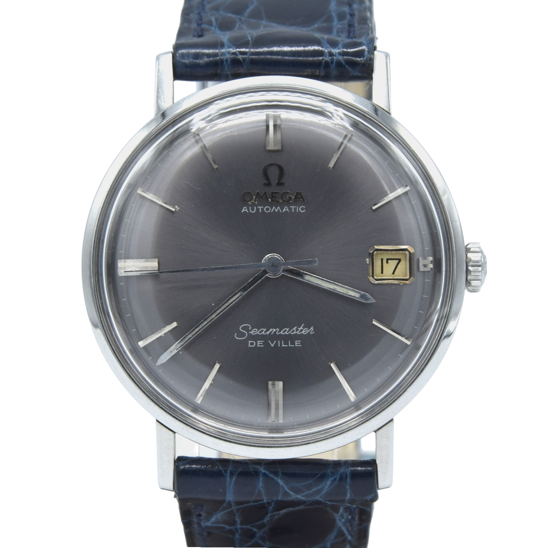 1961 Omega Seamaster De ville date Automatic original rare aqua Dial Model 14770 Cal 560