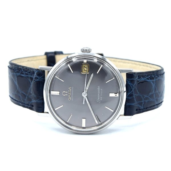 1961 Omega Seamaster De ville date Automatic original rare aqua Dial Model 14770 Cal 560