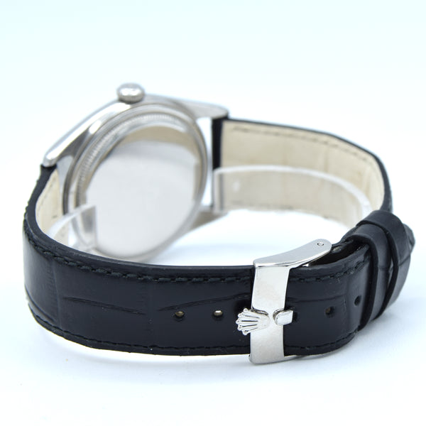 1944 Rolex Oyster Model 4377/4461 in 34mm Stainless Steel Oyster Case with Rare Roman Numerals and Sub Seconds Dial