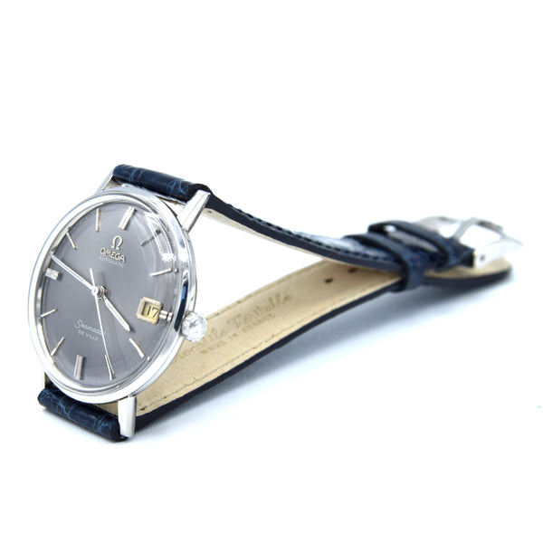 1961 Omega Seamaster De ville date Automatic original rare aqua Dial Model 14770 Cal 560