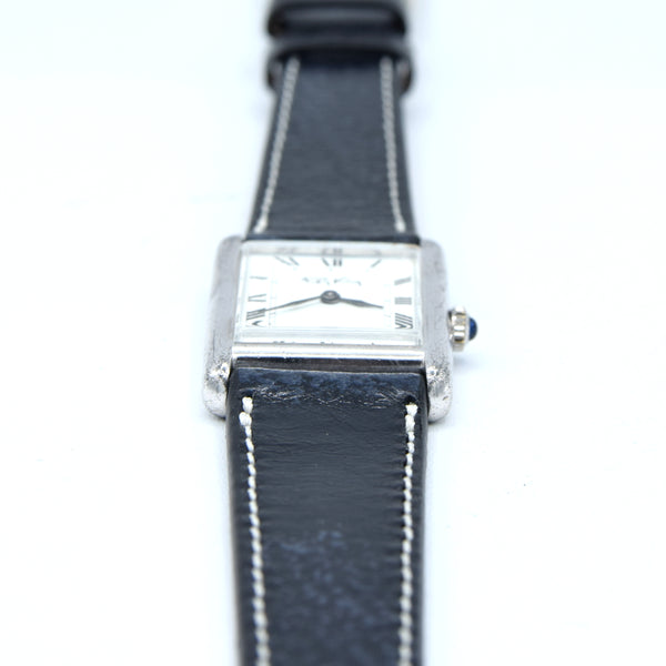 1977 Designer RoyKing Tank watch 925 Sterling silver Queens jubilee mark Manual Winding