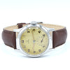 1950 Omega Military Style Manual Wind Wristwatch with Stunning Patina & Arabic Numerals Model 2622 in Stainless Steel