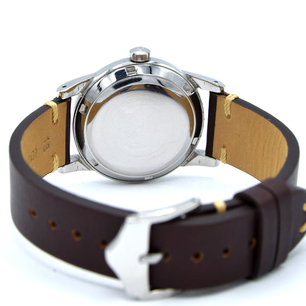 1950 Omega Seamaster Original Condition Automatic Bumper with Arabic Numerals and Arrow Markers in Stainless Steel Model 2577