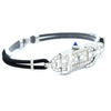1930s Ladies art deco exquisite platinum and diamond cocktail watch Goldsmiths & Silversmiths Articulated Lugs