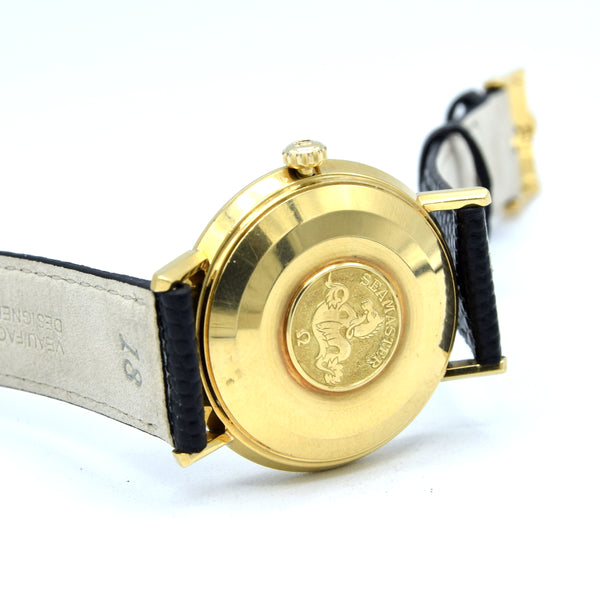 1967 Omega Automatic Seamaster De Ville Date Model 166.3020 in Solid 18ct Gold Rare french Market