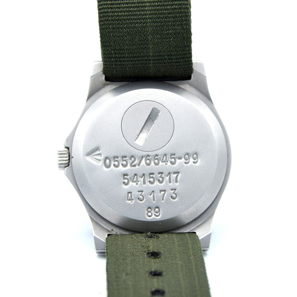 1989 CWC 0552/6645-99 5415317 Unused British Royal Navy Issue Quartz Wristwatch with Hacking Seconds