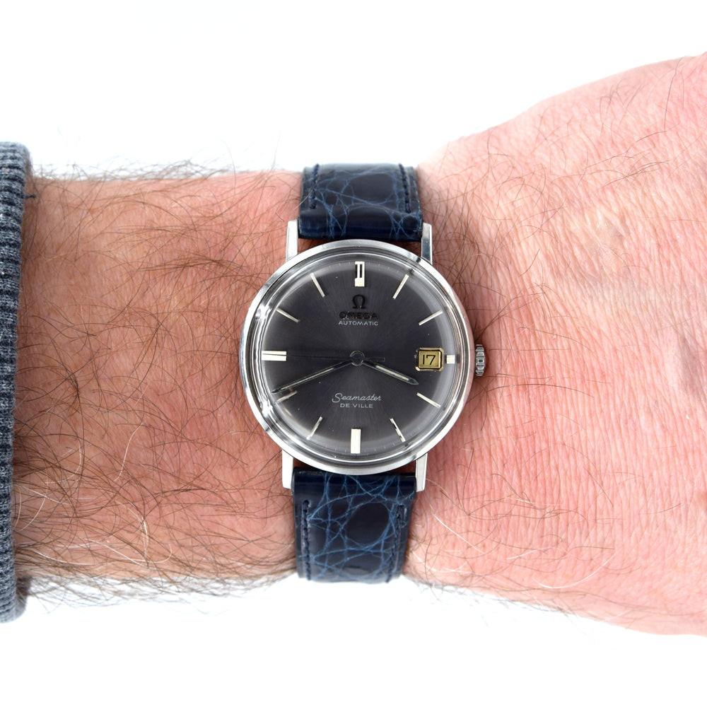 1961 Omega Seamaster De ville date Automatic original rare aqua Dial Model 14770 Cal 560