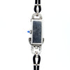 1930s Ladies art deco exquisite platinum and diamond cocktail watch Goldsmiths & Silversmiths Articulated Lugs