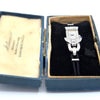 1930s Ladies art deco exquisite platinum and diamond cocktail watch Goldsmiths & Silversmiths Articulated Lugs