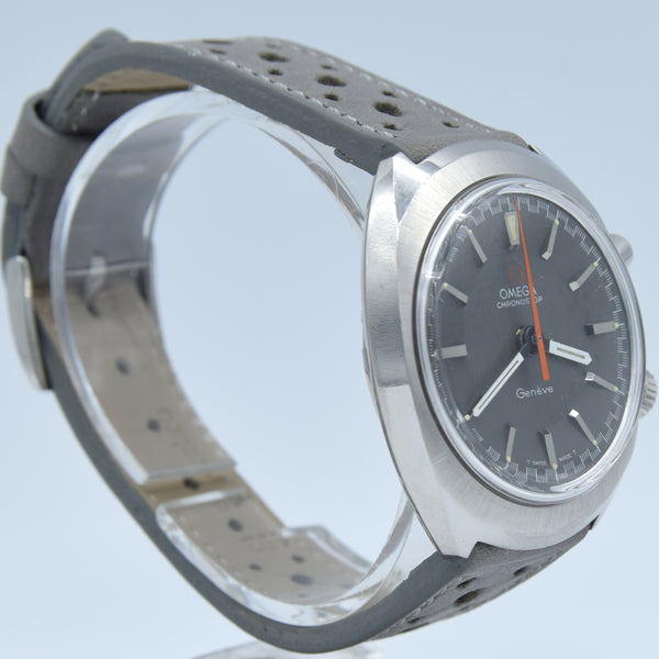 1969 Omega Chronostop Genéve Model 145.009 with Grey Sloped Dial in Stainless Steel