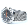 1967 Omega Chronostop Genéve Model 145.010 'Drivers' with Grey Sloped Dial in Stainless Steel on mesh bracelet