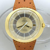 1969 Omega Geneve Dynamic Automatic Date with Gorgeous Two Tone Dial Model 166.039 in Gold Capped Case