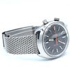 1967 Omega Chronostop Genéve Model 145.010 'Drivers' with Grey Sloped Dial in Stainless Steel on mesh bracelet