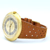 1969 Omega Geneve Dynamic Automatic Date with Gorgeous Two Tone Dial Model 166.039 in Gold Capped Case