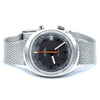 1969 Omega Chronostop Genéve Date Model 146.009 with Grey Sloped Dial in Stainless Steel on mesh bracelet