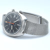 1969 Omega Chronostop Genéve Date Model 146.009 with Grey Sloped Dial in Stainless Steel on mesh bracelet