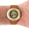 1969 Omega Geneve Dynamic Automatic Date with Gorgeous Two Tone Dial Model 166.039 in Gold Capped Case