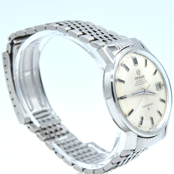 1967 Omega Constellation classic Automatic Chronometer Date Model 168.018 with silvered Dial and Bracelet