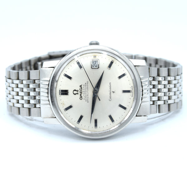 1967 Omega Constellation classic Automatic Chronometer Date Model 168.018 with silvered Dial and Bracelet