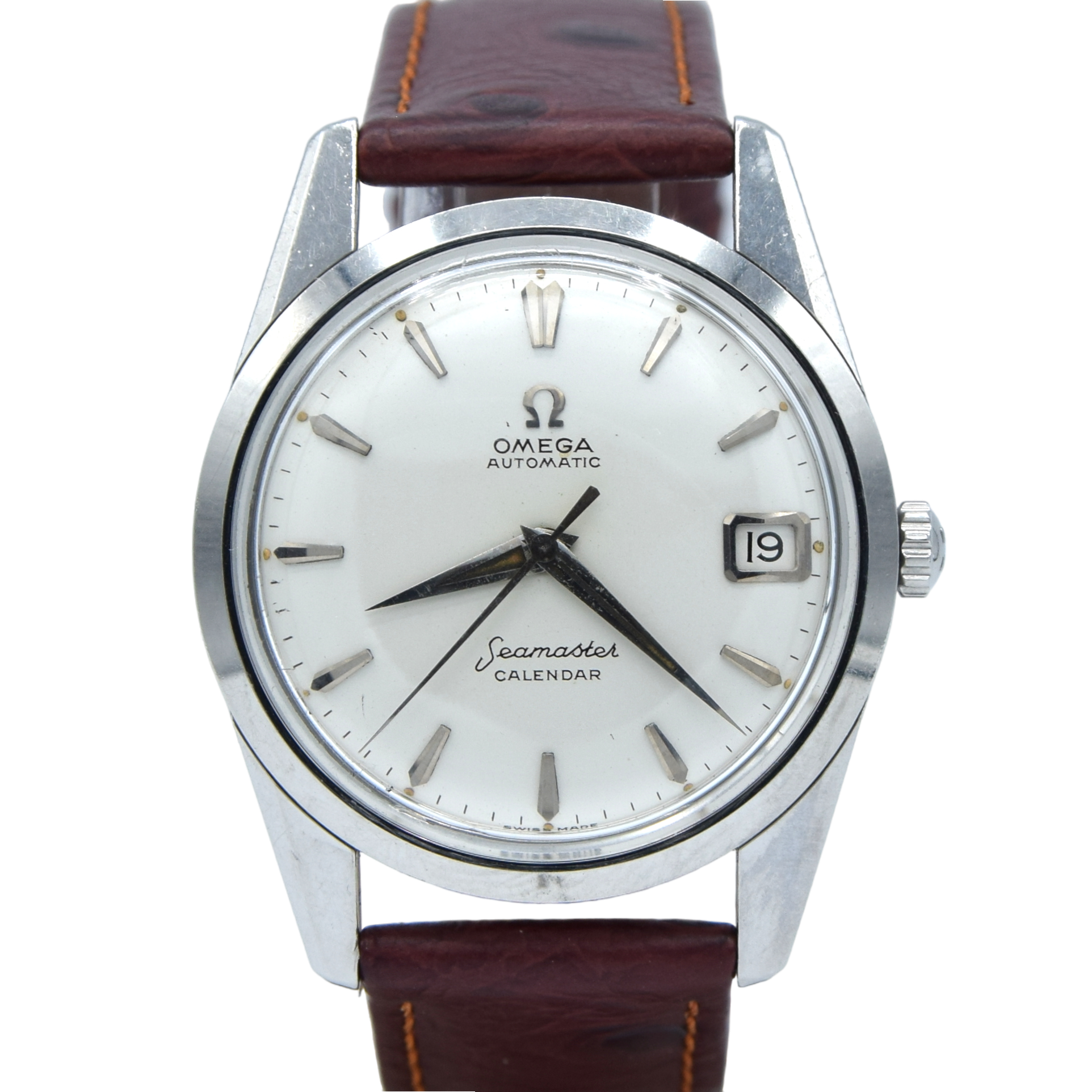 1959 Omega Seamaster Automatic Date Wristwatch Model 14701 in stainless steel Caliber 562