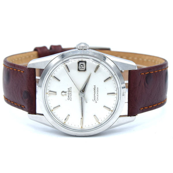 (RESERVED) 1959 Omega Seamaster Automatic Date Wristwatch Model 14701 in stainless steel Caliber 562