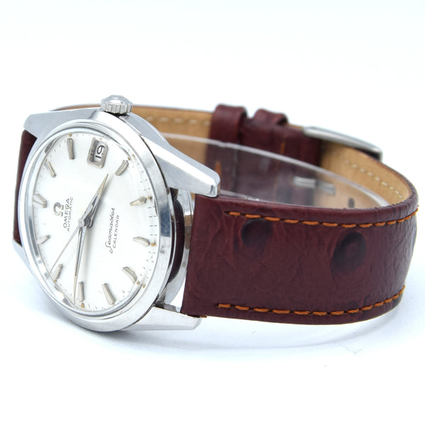 (RESERVED) 1959 Omega Seamaster Automatic Date Wristwatch Model 14701 in stainless steel Caliber 562